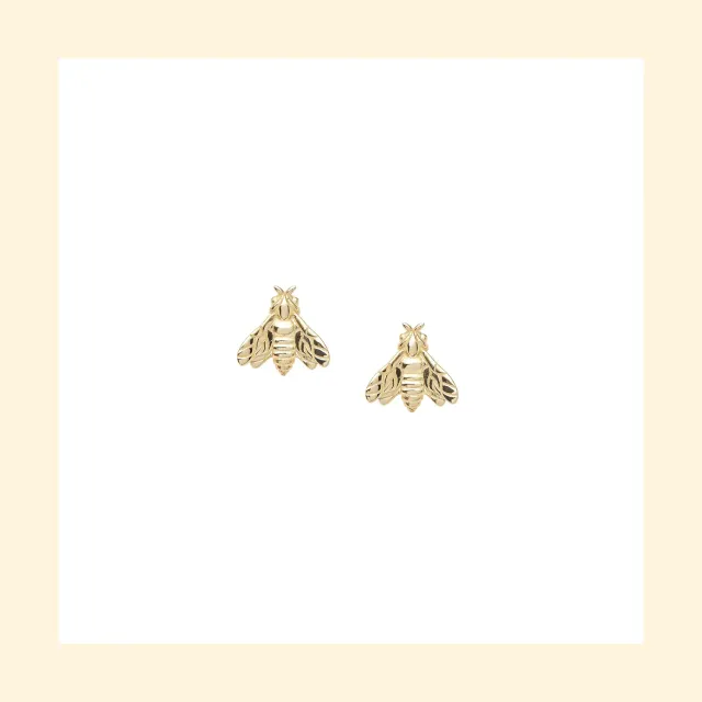 Lorella Tamberi Canal Bee Queen Small Bee boucles d’oreilles doré