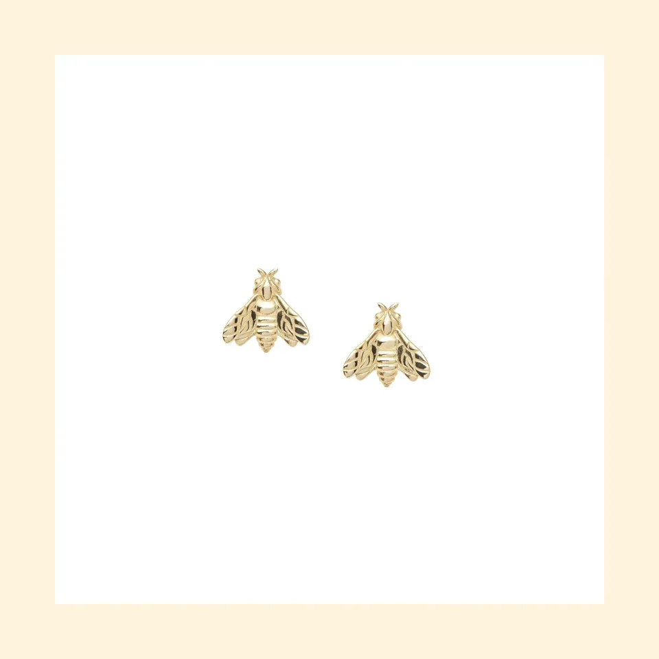 Lorella Tamberi Canal Bee Queen Small Bee boucles d’oreilles doré