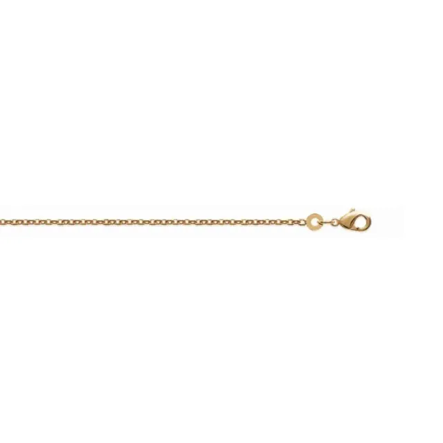 Oriana France chaîne forçat diamantée plaqué or 1,60 mm