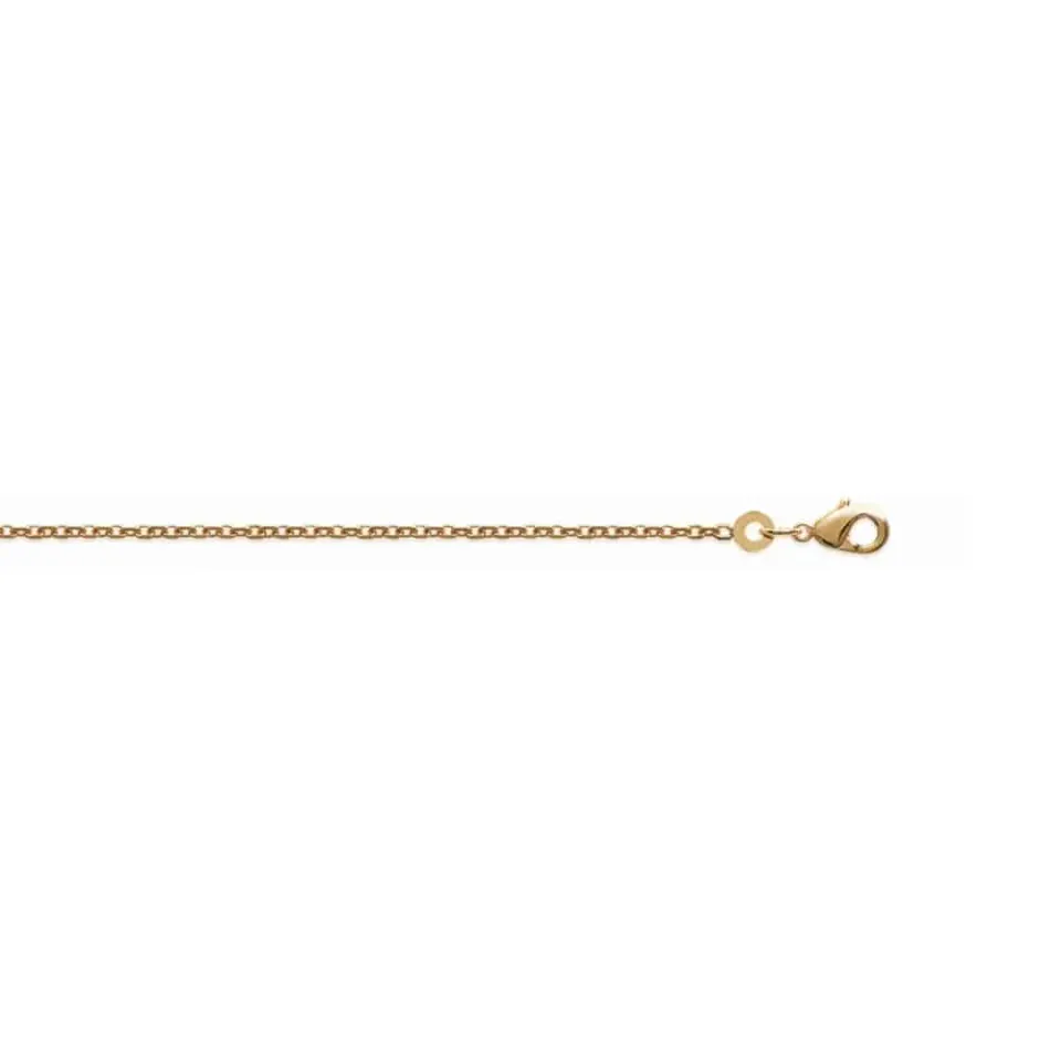 Oriana France chaîne forçat diamantée plaqué or 1,60 mm