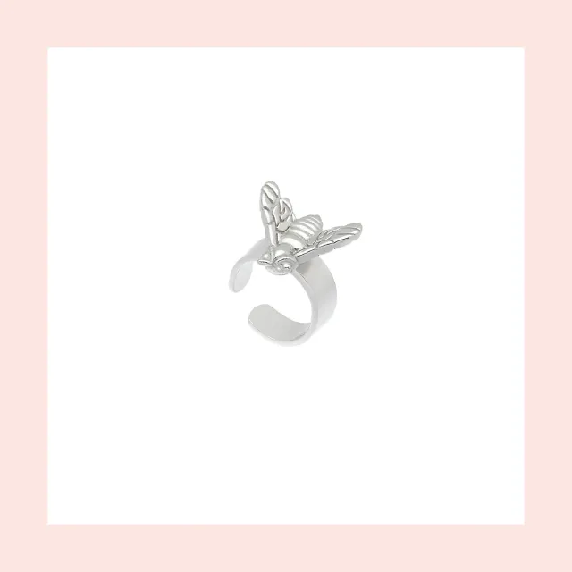 Lorella Tamberi Canal Bee Queen Small Bee ear cuff argenté