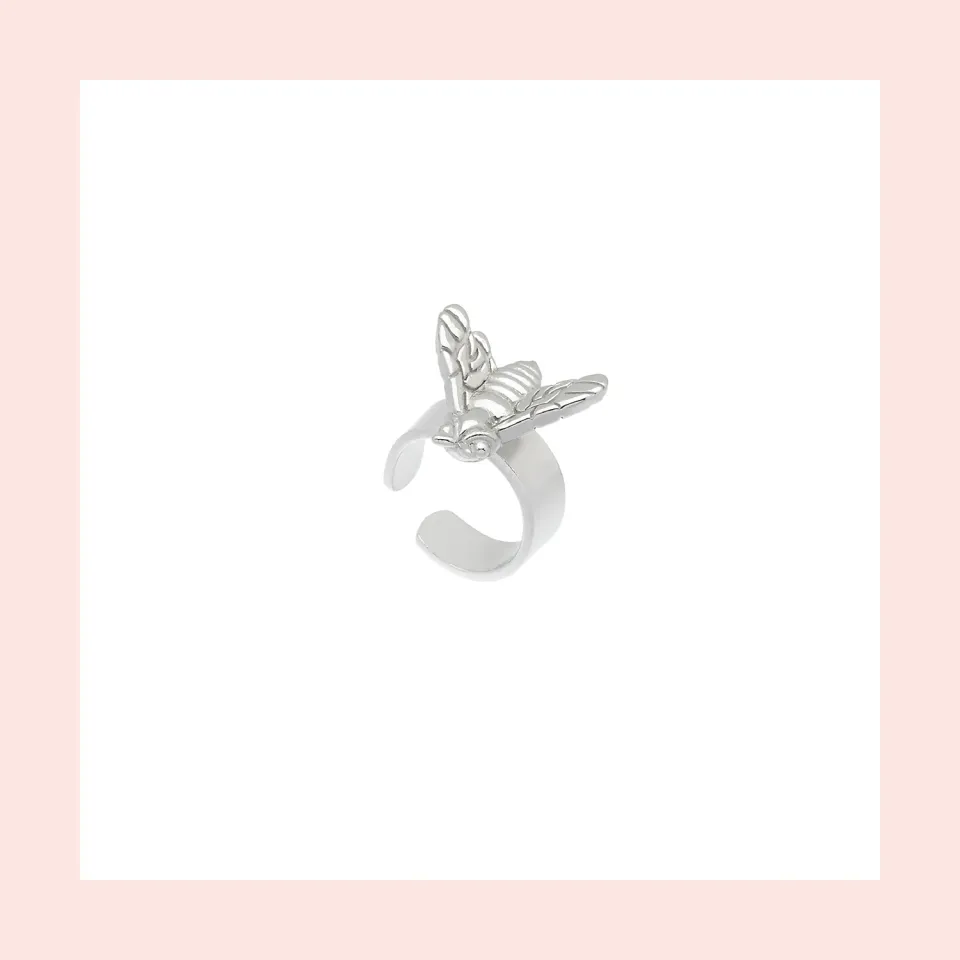 Lorella Tamberi Canal Bee Queen Small Bee ear cuff argenté