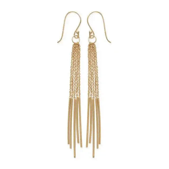 Oriana France boucles cascade chaînes plaqué or