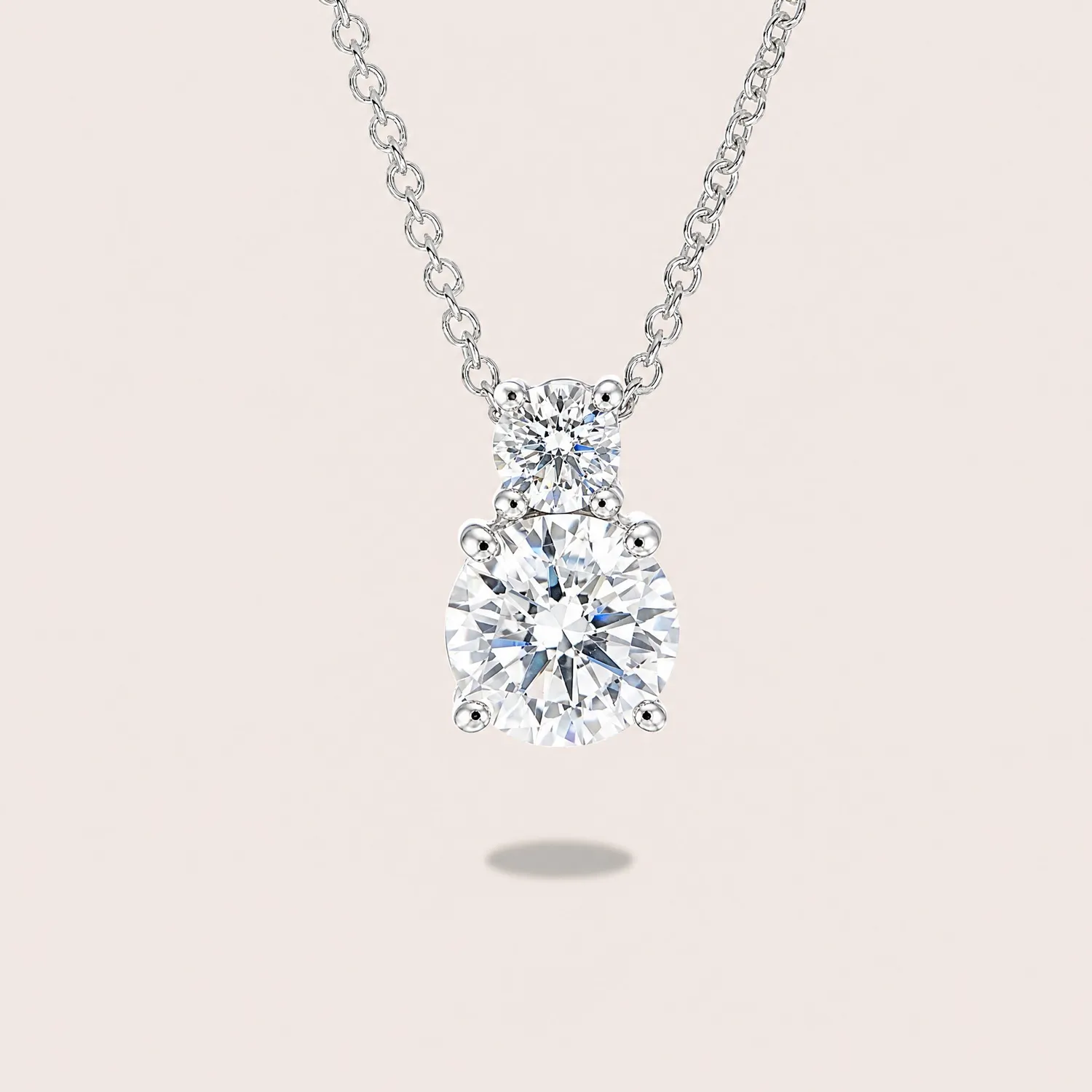 Ultima Edizione double pierre small rond pendentif
