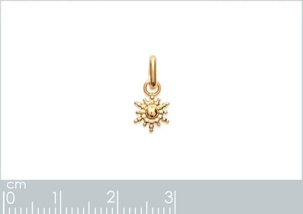 Oriana France pendentif soleil plaqué or 18 carats