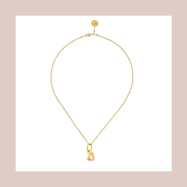 Lorella Tamberi Canal Artemis Talon collier perle zircons