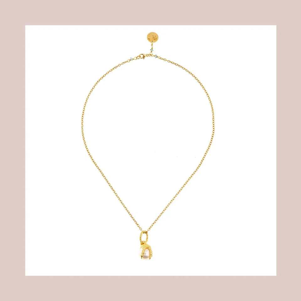 Lorella Tamberi Canal Artemis Talon collier perle zircons