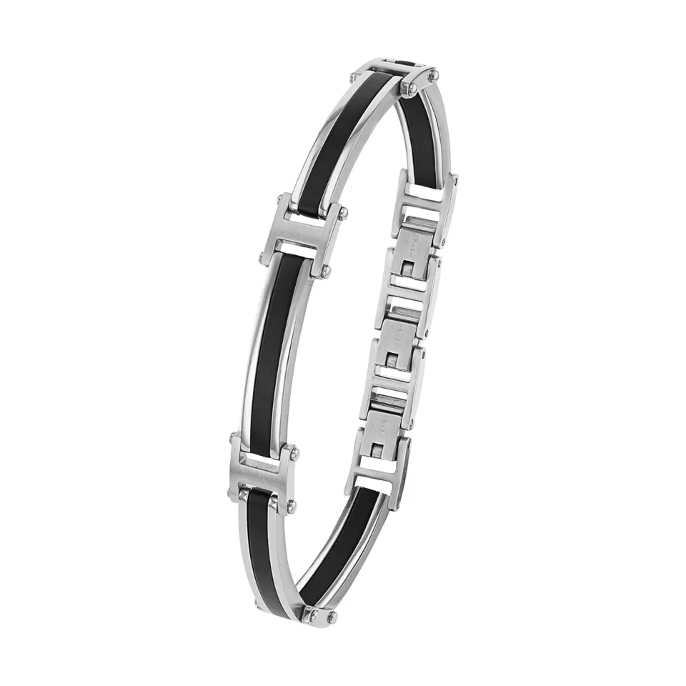 s.Oliver 2035798 bracelet homme argent 18,5 cm acier