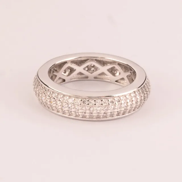 Ultima Edizione Fede alliance 5 mm pavé complet zircons