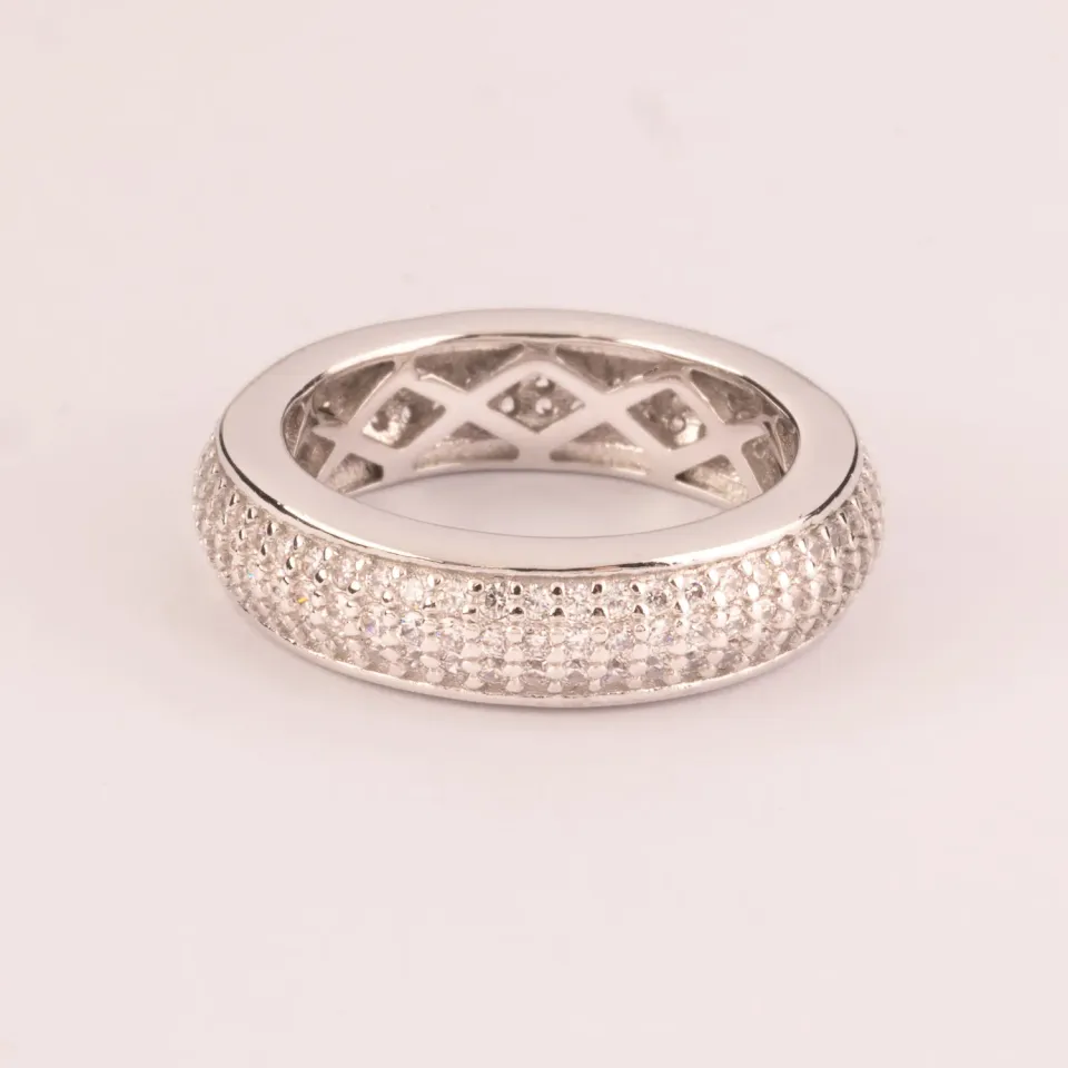 Ultima Edizione Fede alliance 5 mm pavé complet zircons