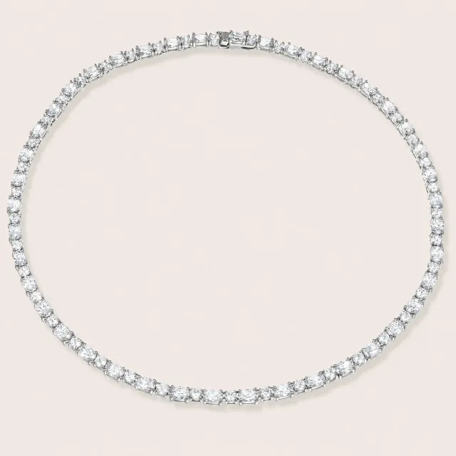 Ultima Edizione Tennis Total White collier ovale