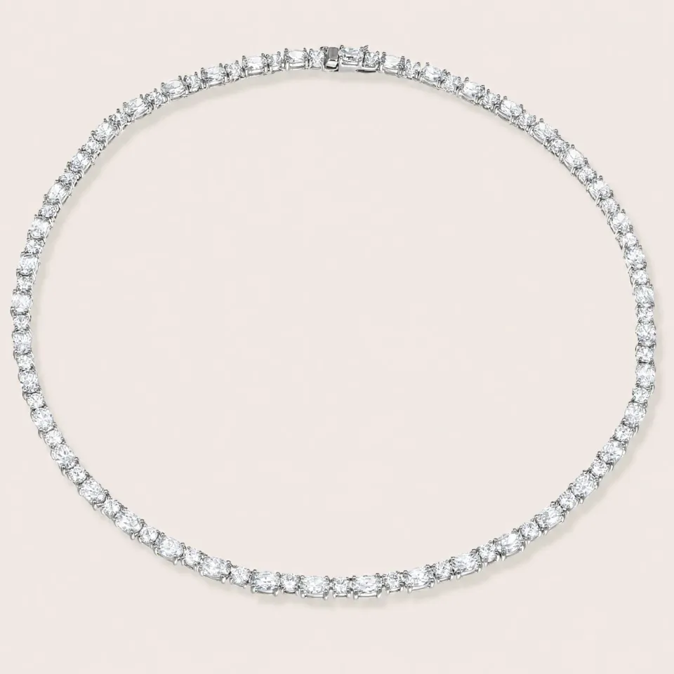 Ultima Edizione Tennis Total White collier ovale