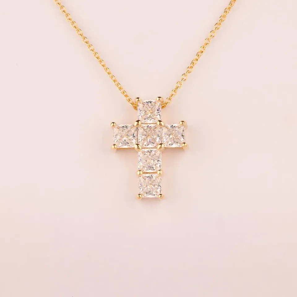 Ultima Edizione Croce Carré Blanc pendentif croix