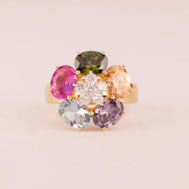 Ultima Edizione Flower bague fleur multicolore
