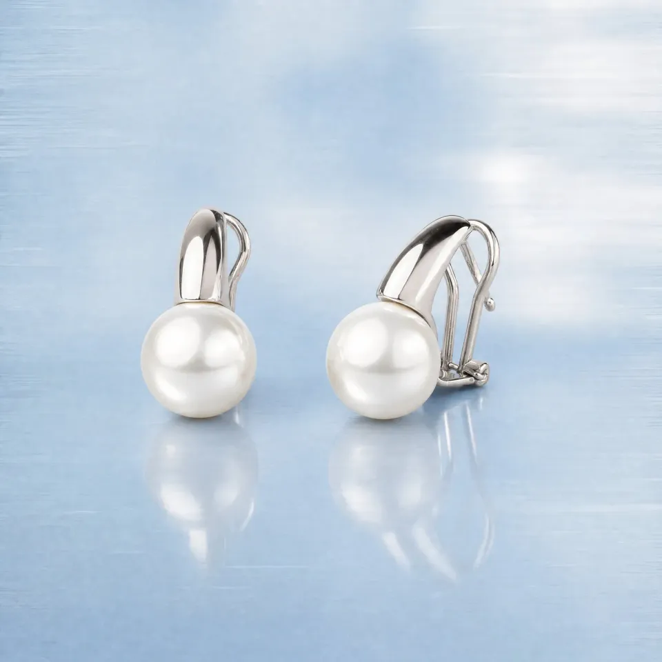 Ultima Edizione Virgola boucles d'oreilles perle mariee