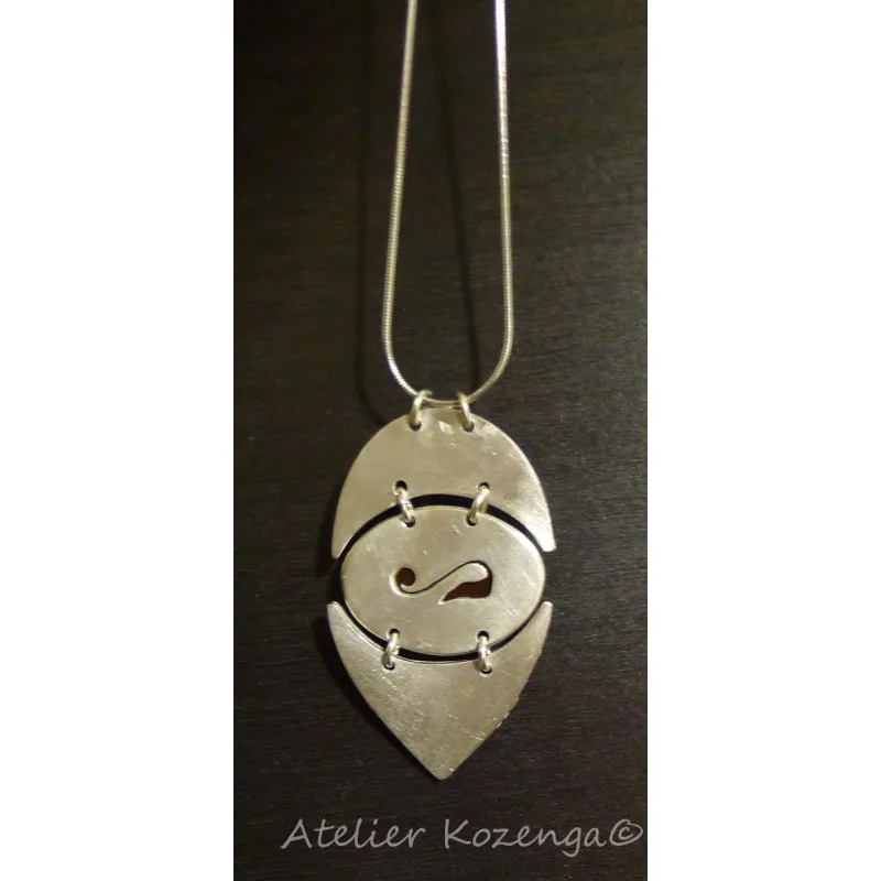 L'Atelier Kozenga Daravaja pendentif argent cornaline