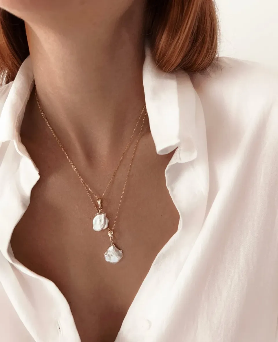 Elise Tsikis Alay collier perle 45 cm