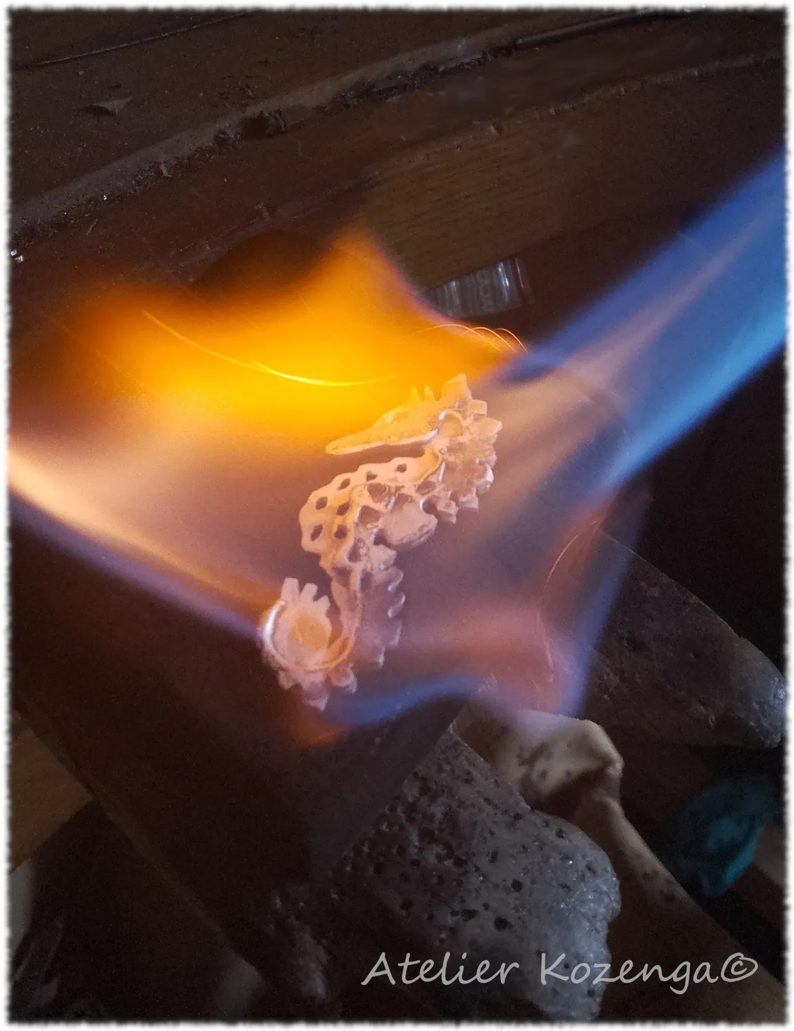 L'Atelier Kozenga Hippocampe pendentif argent