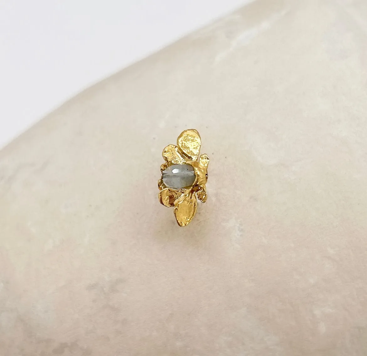 Elise Tsikis Nocturna bague ajustable femme papillon doré