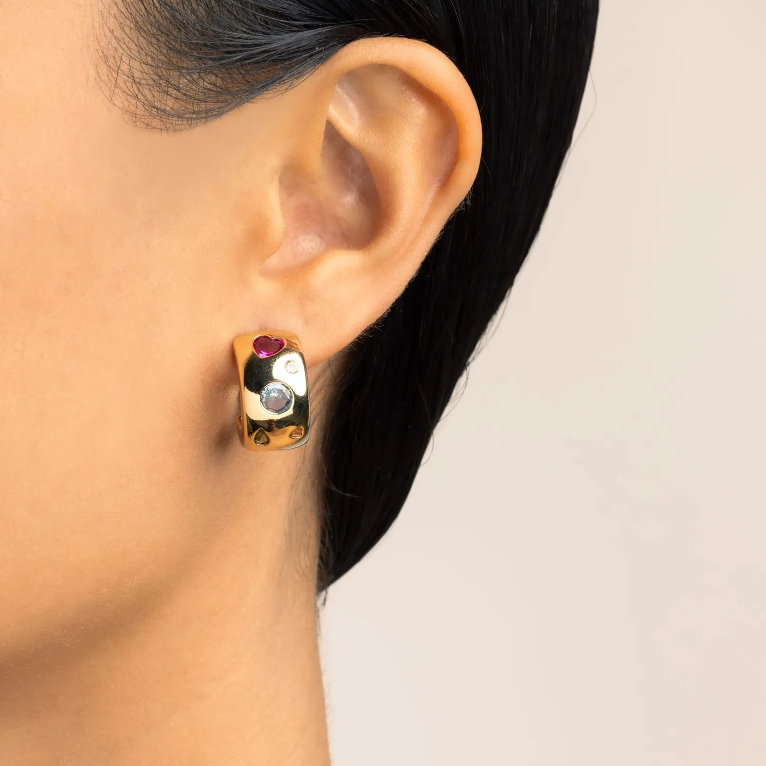 Ultima Edizione Multicolor boucles zircons multicolores