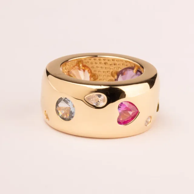Ultima Edizione Multiforma bague large multicolore