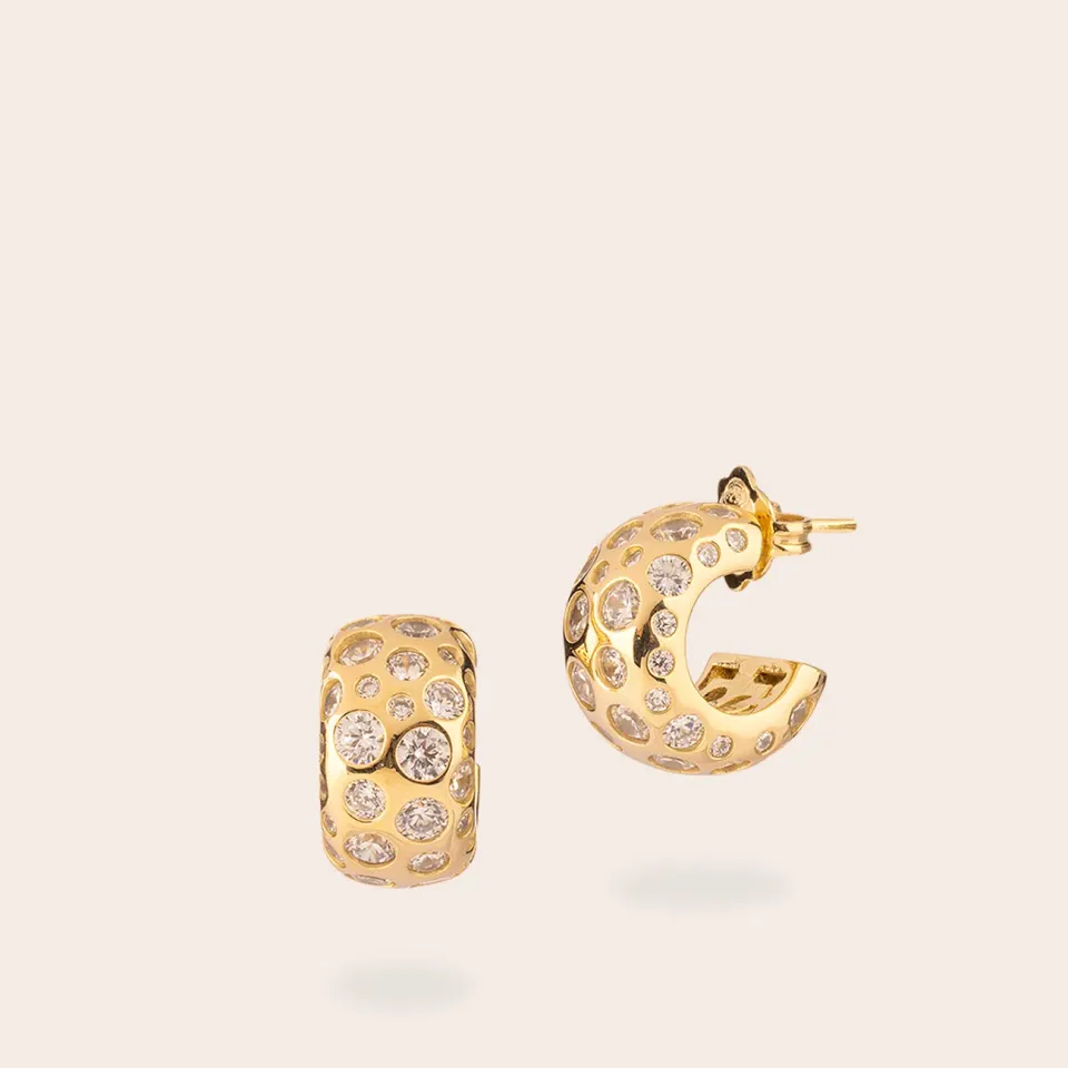 ULTIMA EDIZIONE Bubbles cercles zircons blancs