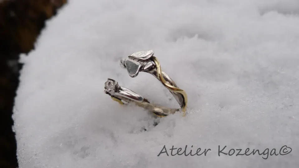 L'Atelier Kozenga Abeille bague argent laiton réglable