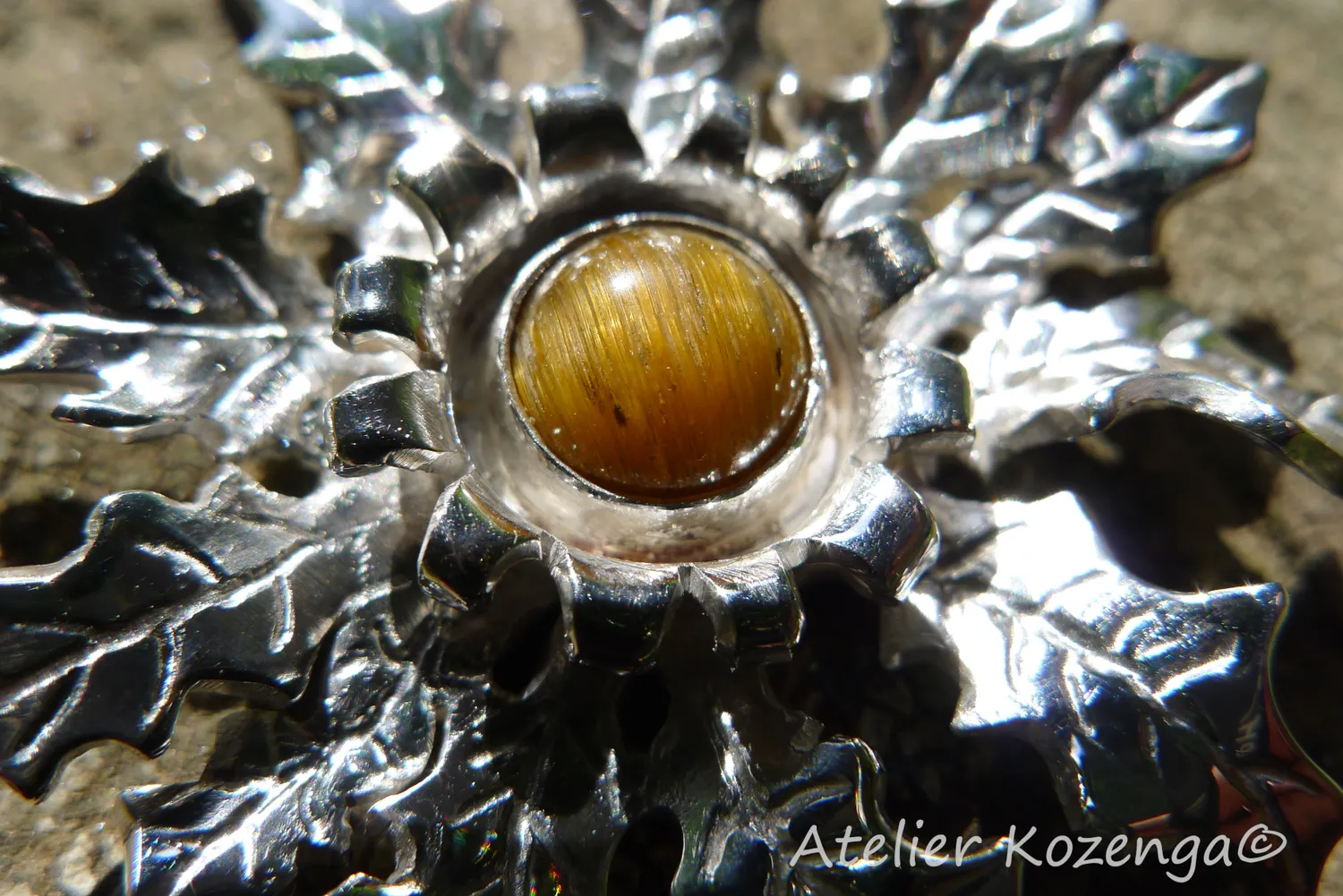 L'Atelier Kozenga Cardabelle II pendentif argent 950