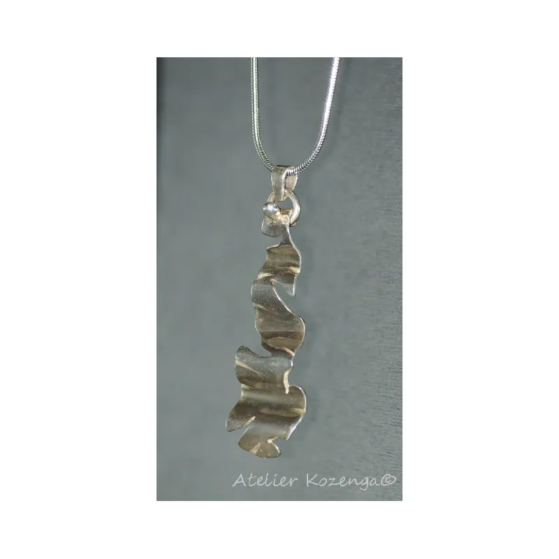 L'Atelier Kozenga Zébra pendentif argent massif 950