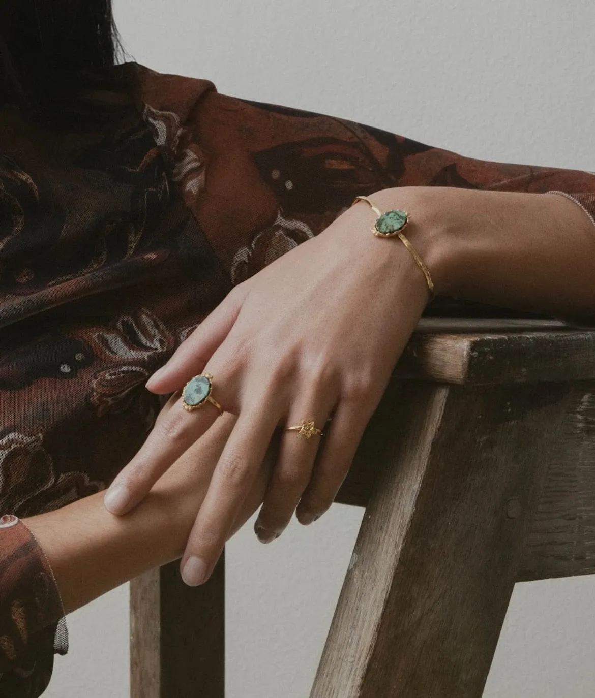 Elise Tsikis Dilley bague étoile ajustable dorée