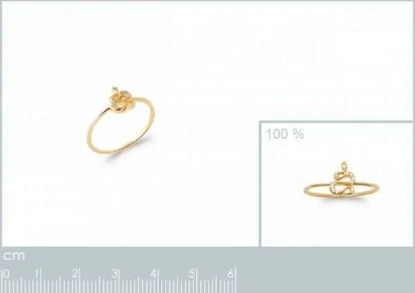 Oriana France serpent bague fine plaqué or pierres