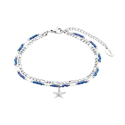 s.Oliver Bracelet Cheville Étoile Argent 22+5 cm Été