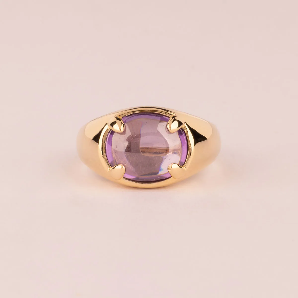 Ultima Edizione pierre ovale bague cabochon lisse