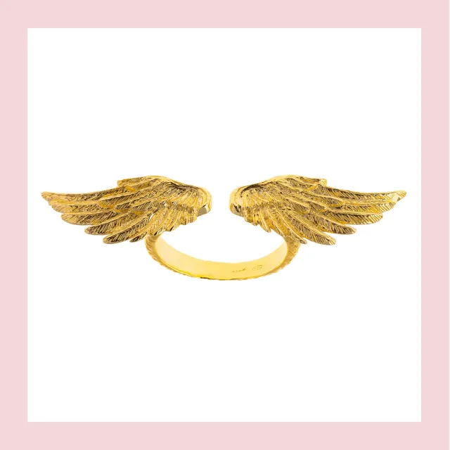 Lorella Tamberi Artemis Double Wing bague dorée
