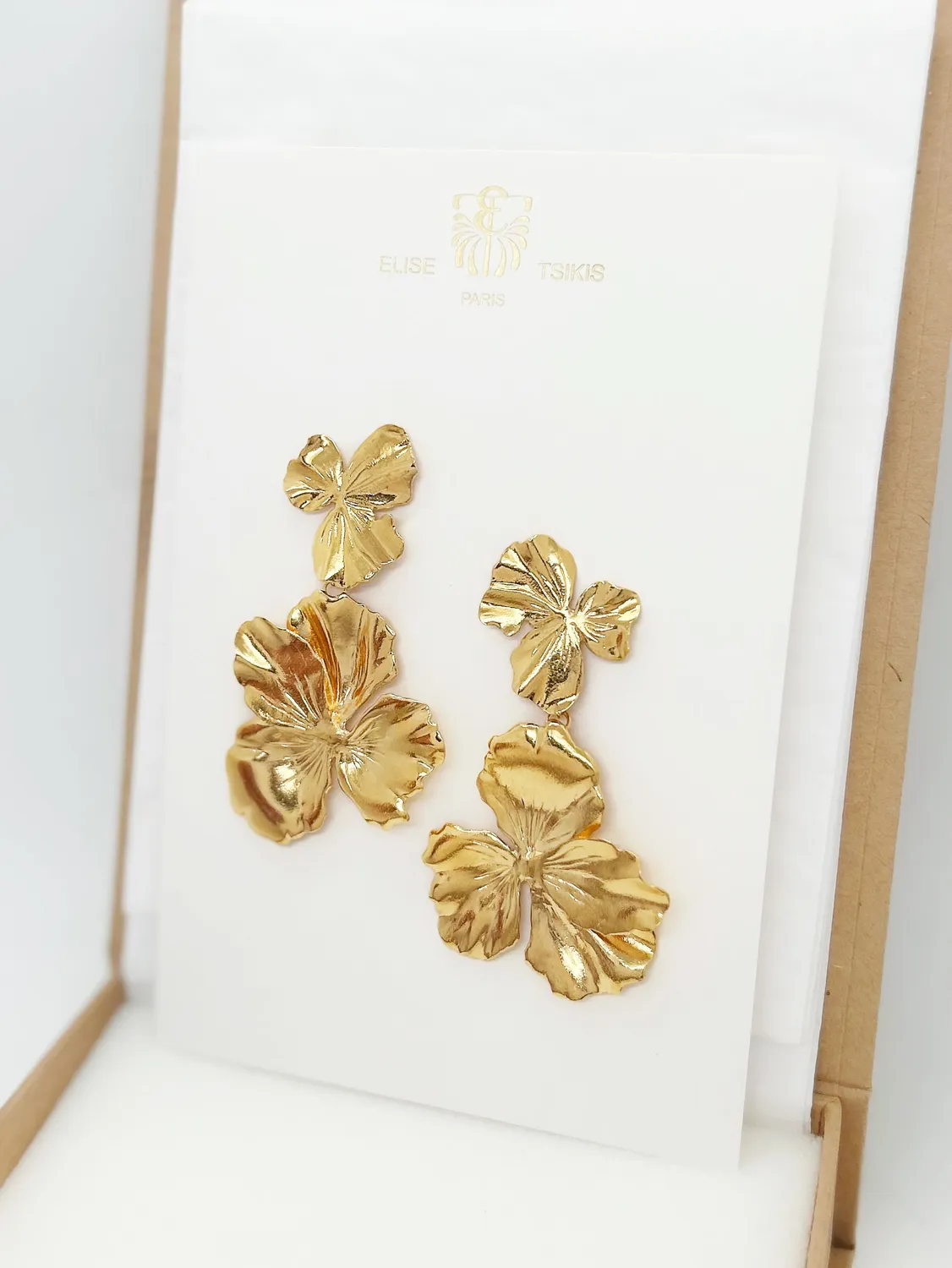 Elise Tsikis Nemesis Thalie boucles fleurs 7 cm