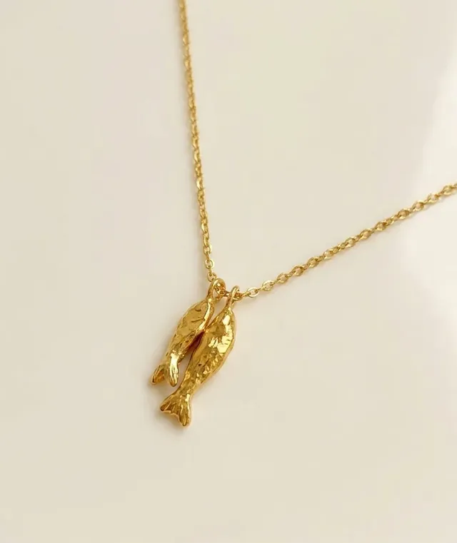 Elise Tsikis Sardina collier doré or recyclé 24 carats