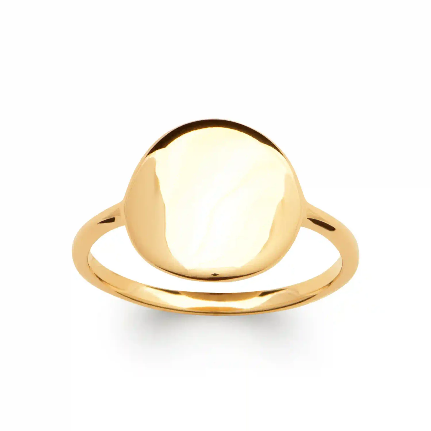 Oriana France pastille bague plaqué or