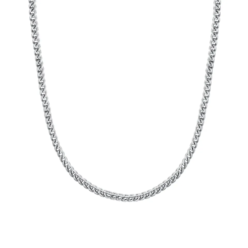 s.Oliver collier chaîne acier homme argent