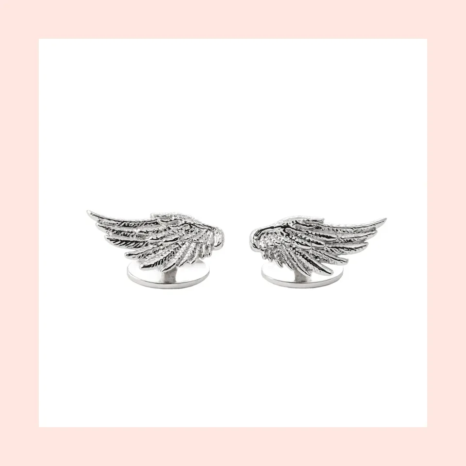 Lorella Tamberi Canal Artemis Wing boutons de manchette argent