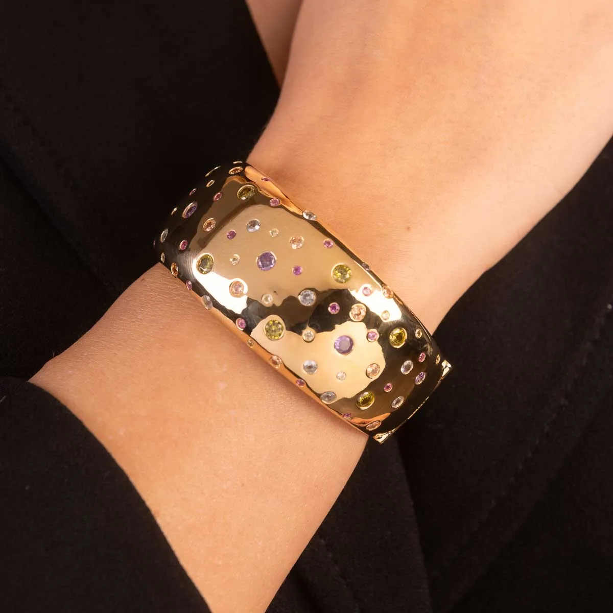 Ultima Edizione Bangle Liscio bracelet jonc inserto zircons