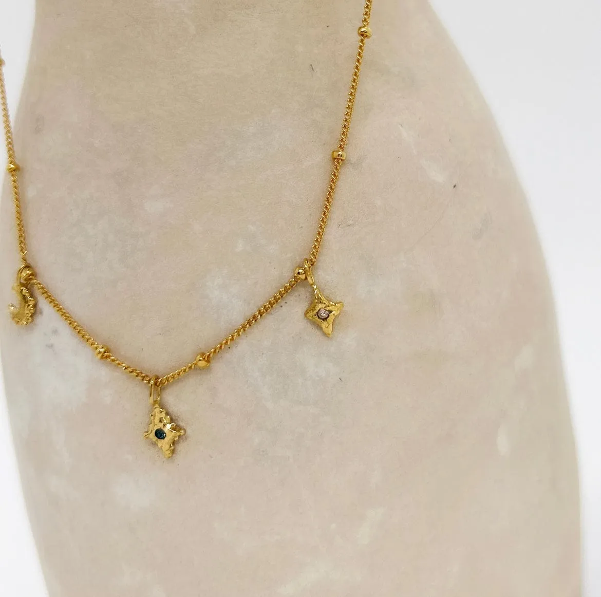 Elise Tsikis Galaxi collier breloques femme 36 cm