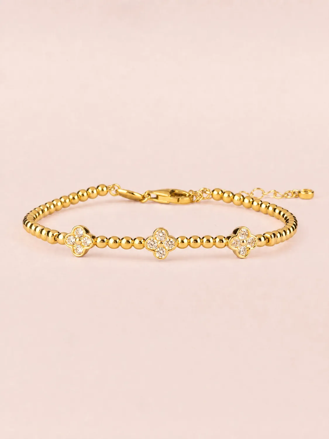 Ultima Edizione 3 Fiori Zirconi bracelet bangle fleurs