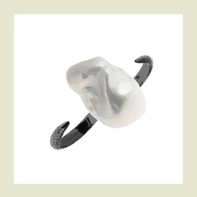 Lorella Tamberi Canal Artemis Double Talon bague perle baroque