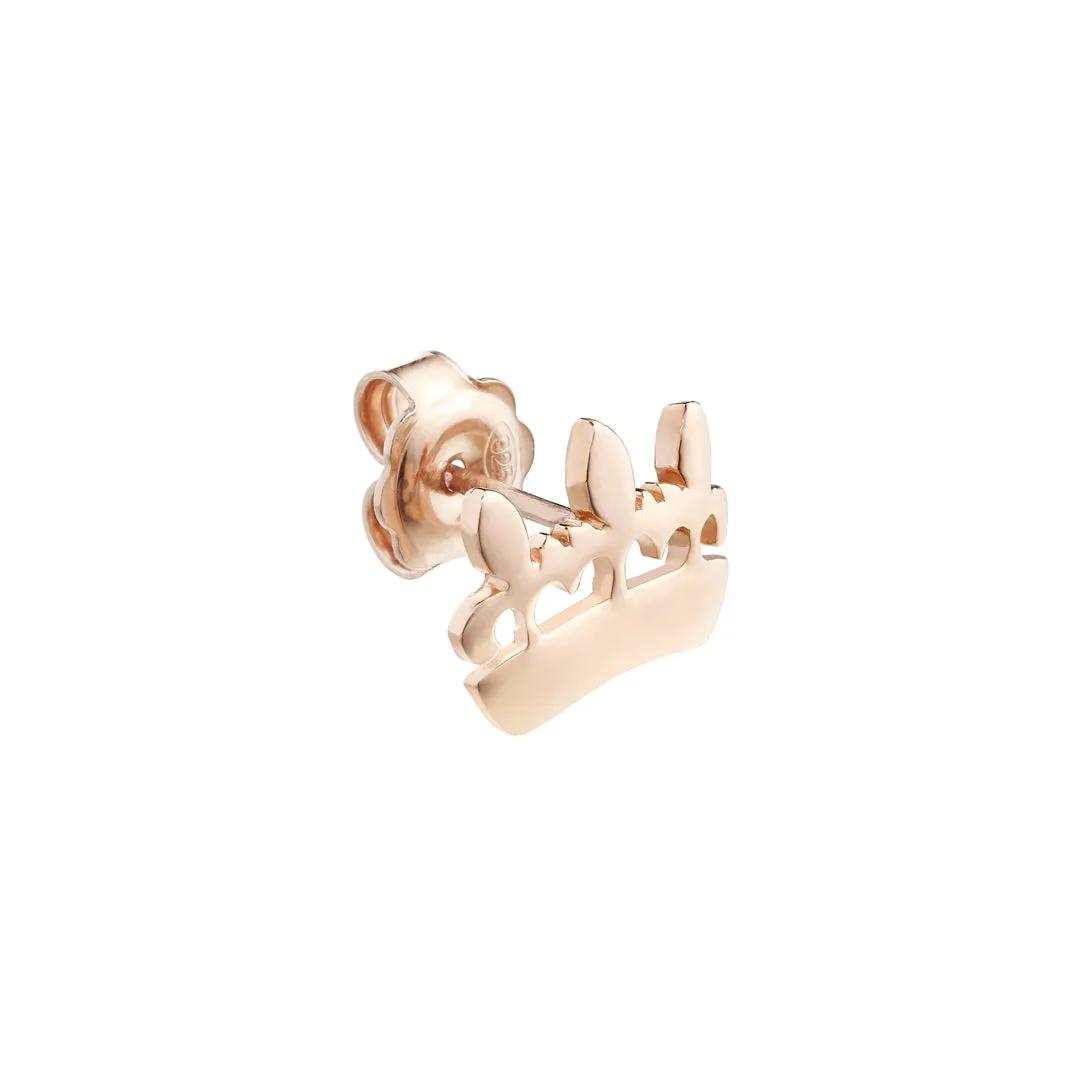 Lorella Tamberi Canal Bee Queen Crown boucles d'oreilles rosé