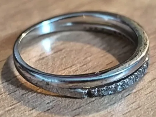 s.Oliver bague femme double rang argent 925 taille 58