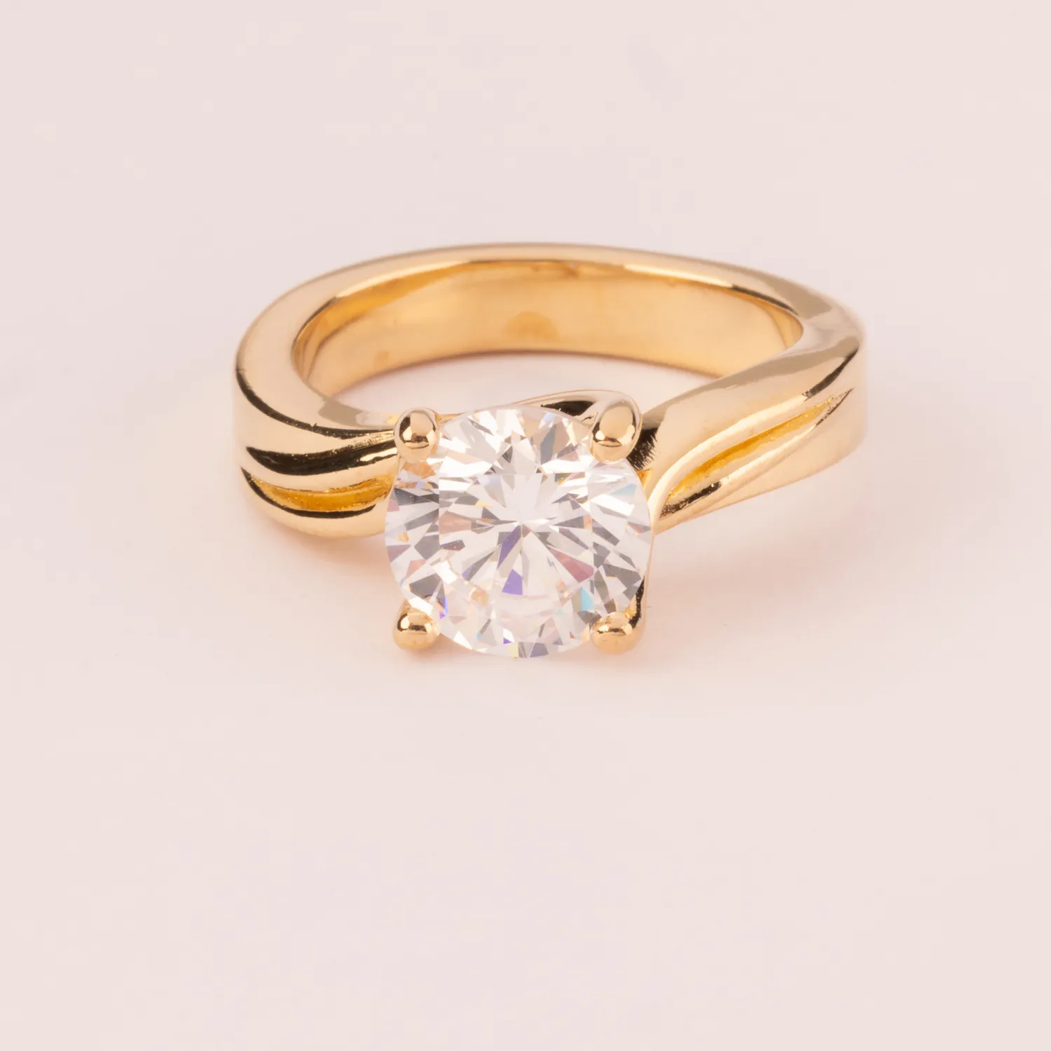 ULTIMA EDIZIONE Solitario 9 mm bague solitaire tige travaillée
