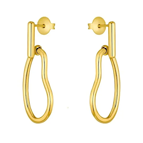 s.Oliver 2034928 boucles d'oreilles dorées acier