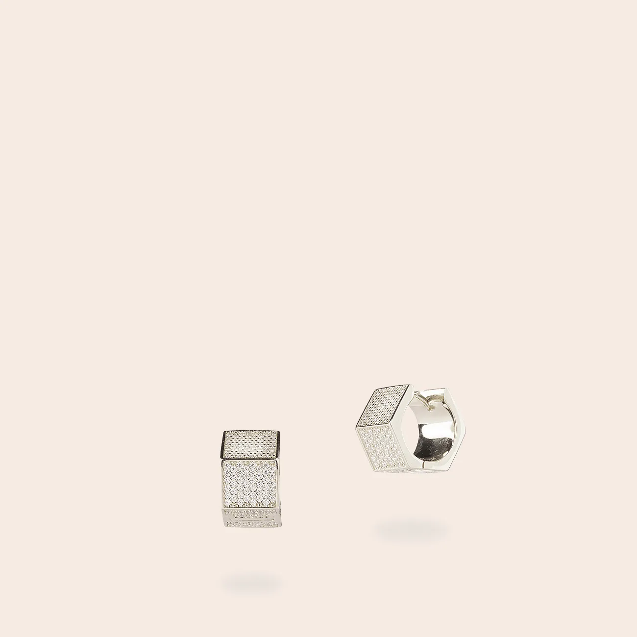 ULTIMA EDIZIONE boucles créoles pavé fermoir