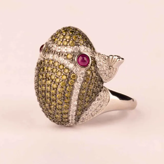 Ultima Edizione Rana bague grenouille fantaisie