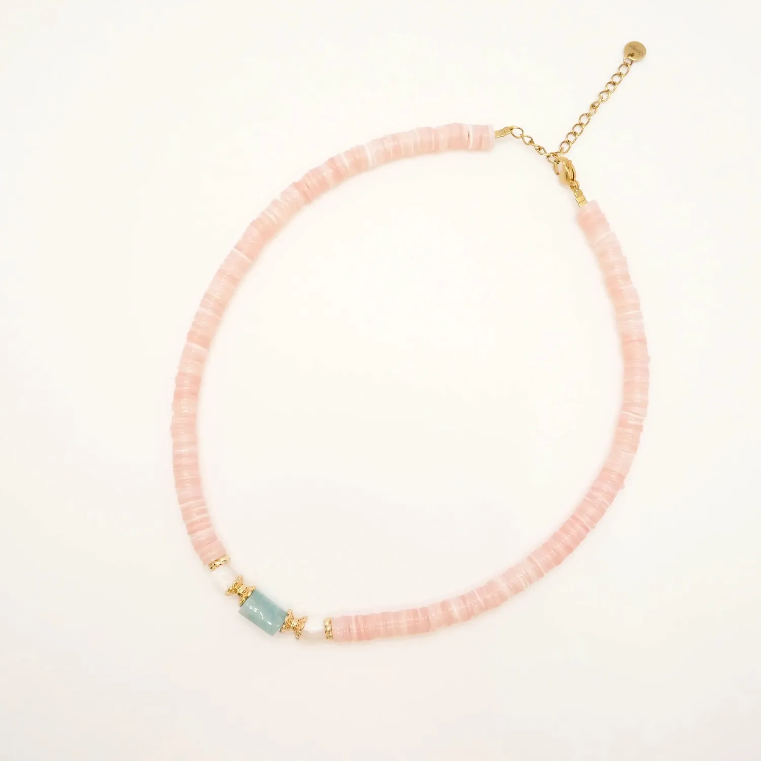 Cloralys Marjane collier amazonite rose 36 cm